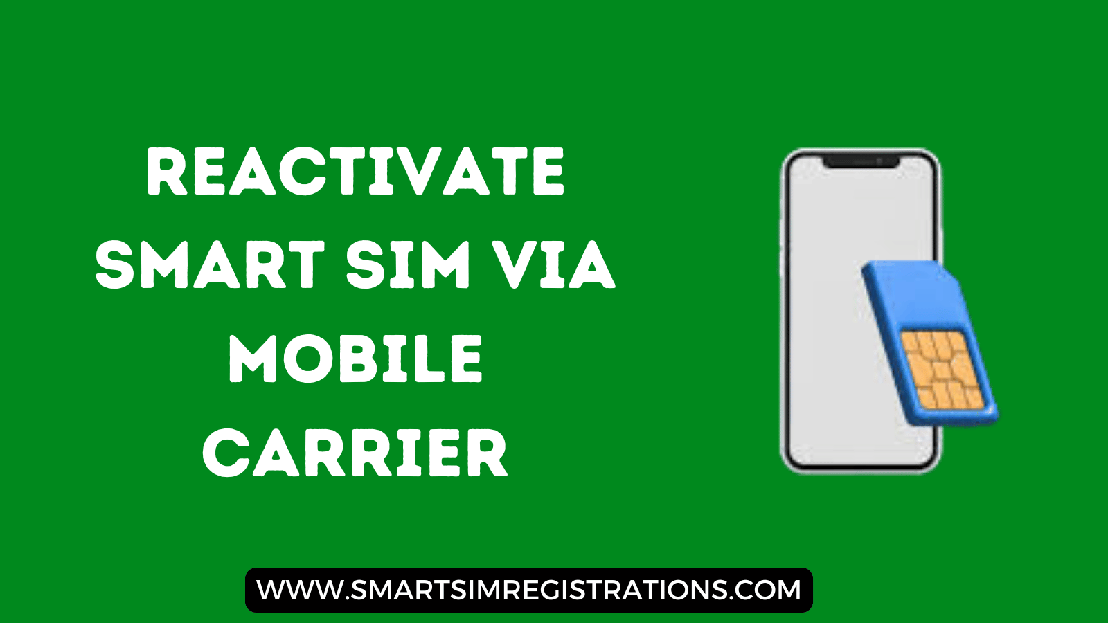 Reactivate Smart SIM via Mobile Carrier
