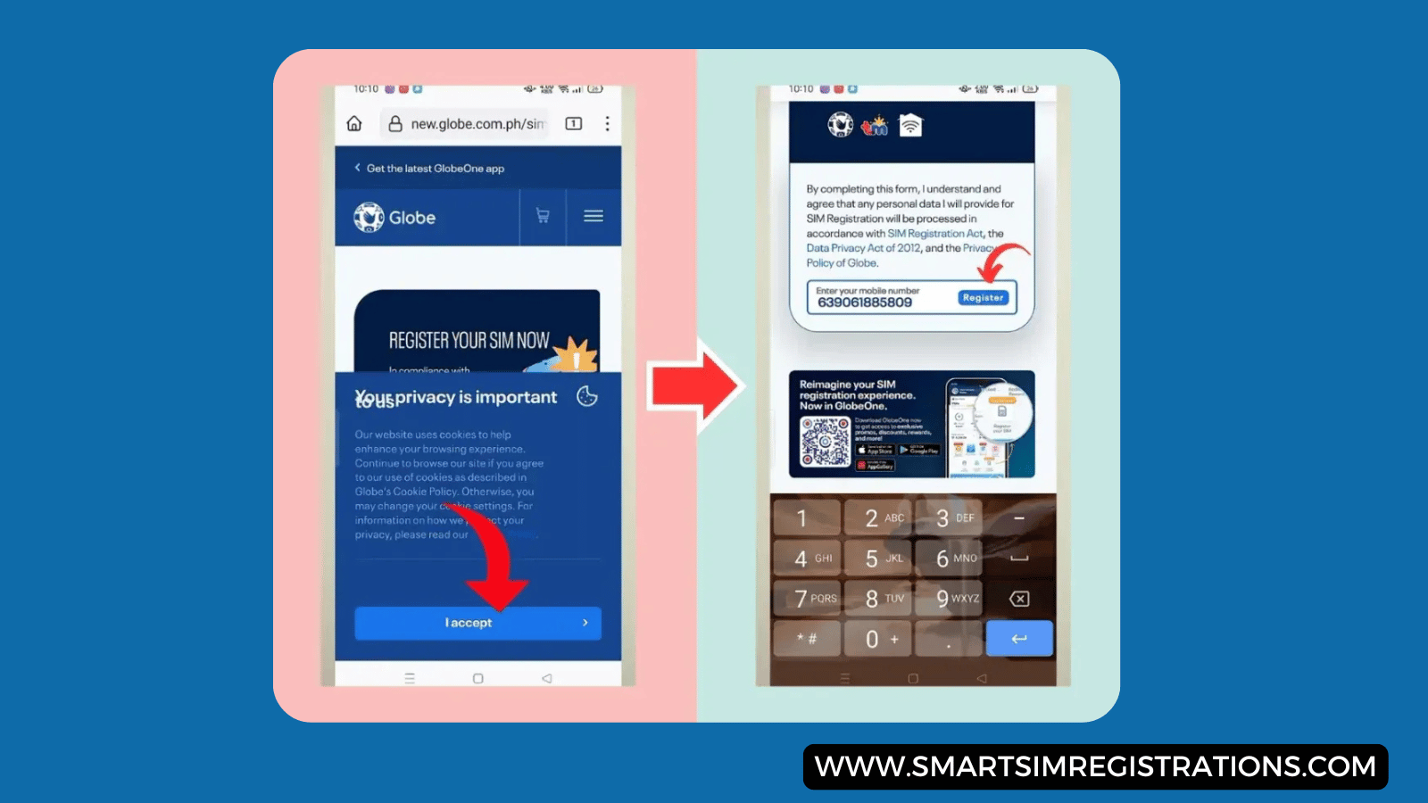 TM SIM Registration via SMS Service