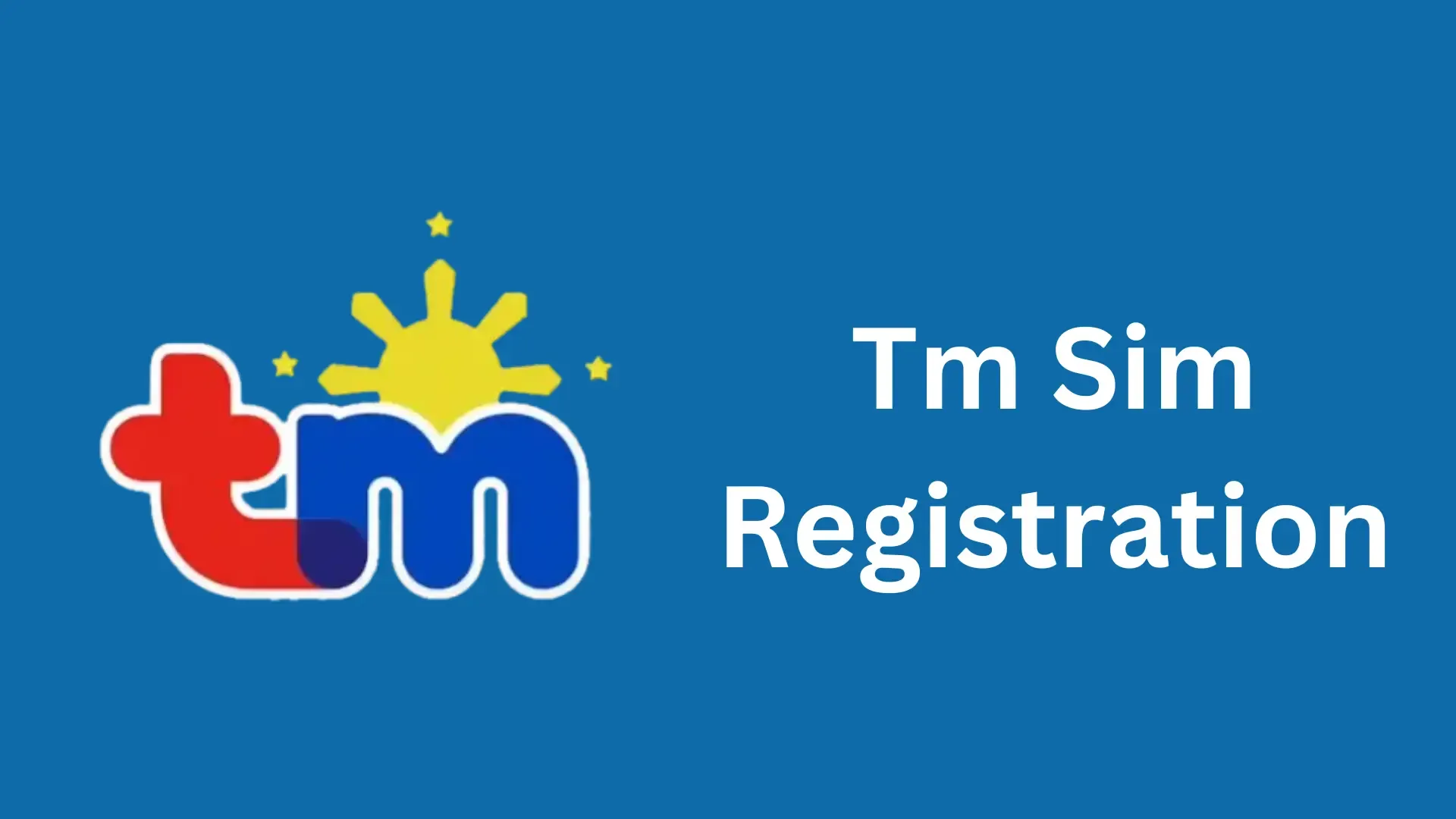 TM SIM Registration via TM Portal