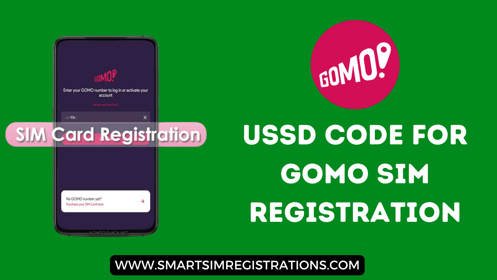 USSD Code For GOMO SIM Registration